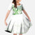 Its Okay Green Ribbon Personalised Kid Short Sleeve Dress Polynesian Depression Awareness