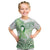Its Okay Green Ribbon Personalised Kid T Shirt Polynesian Depression Awareness