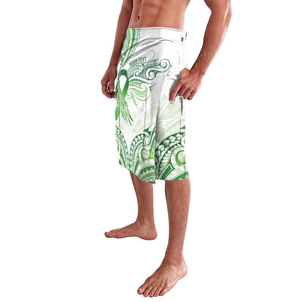Its Okay Green Ribbon Personalised Lavalava Polynesian Depression Awareness LT9 - Polynesian Pride