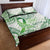 Its Okay Green Ribbon Personalised Quilt Bed Set Polynesian Depression Awareness