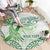 Its Okay Green Ribbon Personalised Round Carpet Polynesian Depression Awareness