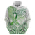 Its Okay Green Ribbon Personalised Zip Hoodie Polynesian Depression Awareness