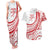 Know Your Status Red Ribbon Personalised Couples Matching Tank Maxi Dress and Hawaiian Shirt Polynesian AIDS Awareness