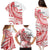 Know Your Status Red Ribbon Personalised Family Matching Puletasi and Hawaiian Shirt Polynesian AIDS Awareness