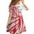 Know Your Status Red Ribbon Personalised Family Matching Summer Maxi Dress and Hawaiian Shirt Polynesian AIDS Awareness