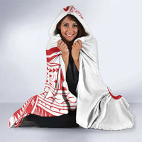 Know Your Status Red Ribbon Personalised Hooded Blanket Polynesian AIDS Awareness LT9 - Polynesian Pride