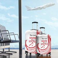 Know Your Status Red Ribbon Personalised Luggage Cover Polynesian AIDS Awareness LT9 - Polynesian Pride