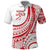 Know Your Status Red Ribbon Personalised Polo Shirt Polynesian AIDS Awareness
