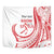 Know Your Status Red Ribbon Personalised Tapestry Polynesian AIDS Awareness