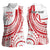 Know Your Status Red Ribbon Personalised Women Sleeveless Polo Shirt Polynesian AIDS Awareness