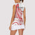 Know Your Status Red Ribbon Personalised Women Sleeveless Polo Shirt Polynesian AIDS Awareness