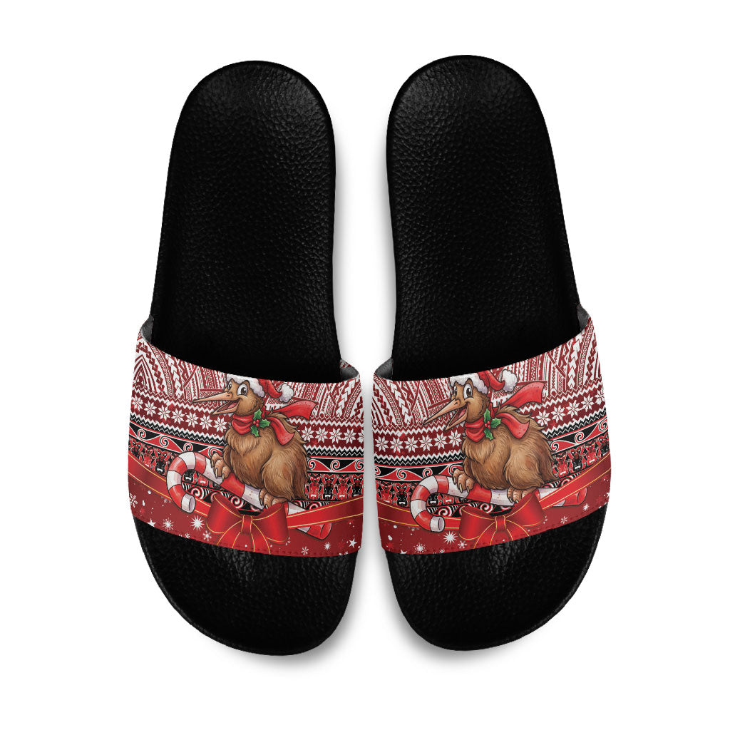 New Zealand Kiwi Bird Christmas Slide Sandals Maori Inspired Knitted Patterns