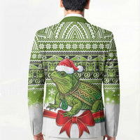 New Zealand Tuatara Christmas Blazer Maori Inspired Knitted Patterns LT9 - Polynesian Pride