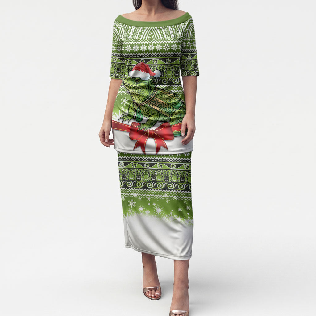 New Zealand Tuatara Christmas Puletasi Maori Inspired Knitted Patterns