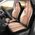 Fiji Tagimoucia Flower With Tapa Tribal Car Seat Cover Beige Color LT9 - Polynesian Pride