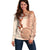 Fiji Tagimoucia Flower With Tapa Tribal Off Shoulder Sweater Beige Color LT9 Women Beige - Polynesian Pride