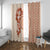 Fiji Tagimoucia Flower With Tapa Tribal Window Curtain Beige Color LT9 With Grommets Beige - Polynesian Pride