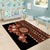 Fiji Tagimoucia Flower With Tapa Tribal Area Rug Brown Color LT9 - Polynesian Pride