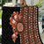 Fiji Tagimoucia Flower With Tapa Tribal Quilt Brown Color LT9 Brown - Polynesian Pride