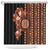 Fiji Tagimoucia Flower With Tapa Tribal Shower Curtain Brown Color LT9 Brown - Polynesian Pride