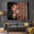 Fiji Tagimoucia Flower With Tapa Tribal Tapestry Brown Color LT9 Brown - Polynesian Pride