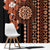 Fiji Tagimoucia Flower With Tapa Tribal Window Curtain Brown Color LT9 - Polynesian Pride