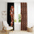 Fiji Tagimoucia Flower With Tapa Tribal Window Curtain Brown Color LT9 - Polynesian Pride