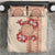 Bula Fiji Tagimoucia Flower Masi Tapa Tribal Bedding Set Beige Color LT9 Beige - Polynesian Pride