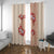 Bula Fiji Tagimoucia Flower Masi Tapa Tribal Window Curtain Beige Color LT9 With Grommets Beige - Polynesian Pride