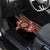 Bula Fiji Tagimoucia Flower Masi Tapa Tribal Car Mats Brown Color LT9 - Polynesian Pride