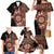 Bula Fiji Tagimoucia Flower Masi Tapa Tribal Family Matching Mermaid Dress and Hawaiian Shirt Brown Color LT9 - Polynesian Pride