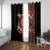 Bula Fiji Tagimoucia Flower Masi Tapa Tribal Window Curtain Brown Color LT9 With Grommets Brown - Polynesian Pride