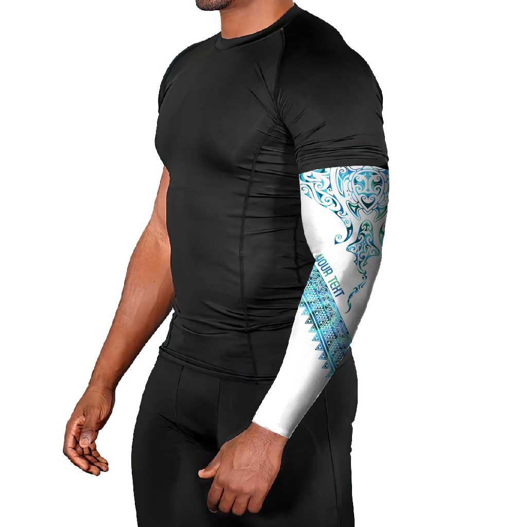 Kahui Whetu Paua shell Kowhaiwhai Taniko Personalised Arm Sleeves Manta Ray Shark-Turtle Maori Tribal Style