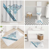 Kahui Whetu Paua shell Kowhaiwhai Taniko Personalised Bathroom Set Manta Ray Shark-Turtle Maori Tribal Style LT9 - Polynesian Pride