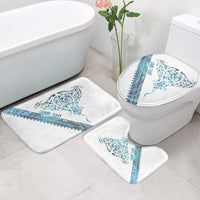 Kahui Whetu Paua shell Kowhaiwhai Taniko Personalised Bathroom Set Manta Ray Shark-Turtle Maori Tribal Style LT9 - Polynesian Pride