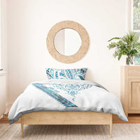 Kahui Whetu Paua shell Kowhaiwhai Taniko Personalised Bedding Set Manta Ray Shark-Turtle Maori Tribal Style LT9 - Polynesian Pride