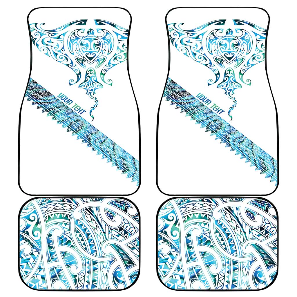 Kahui Whetu Paua shell Kowhaiwhai Taniko Personalised Car Mats Manta Ray Shark-Turtle Maori Tribal Style LT9 - Polynesian Pride