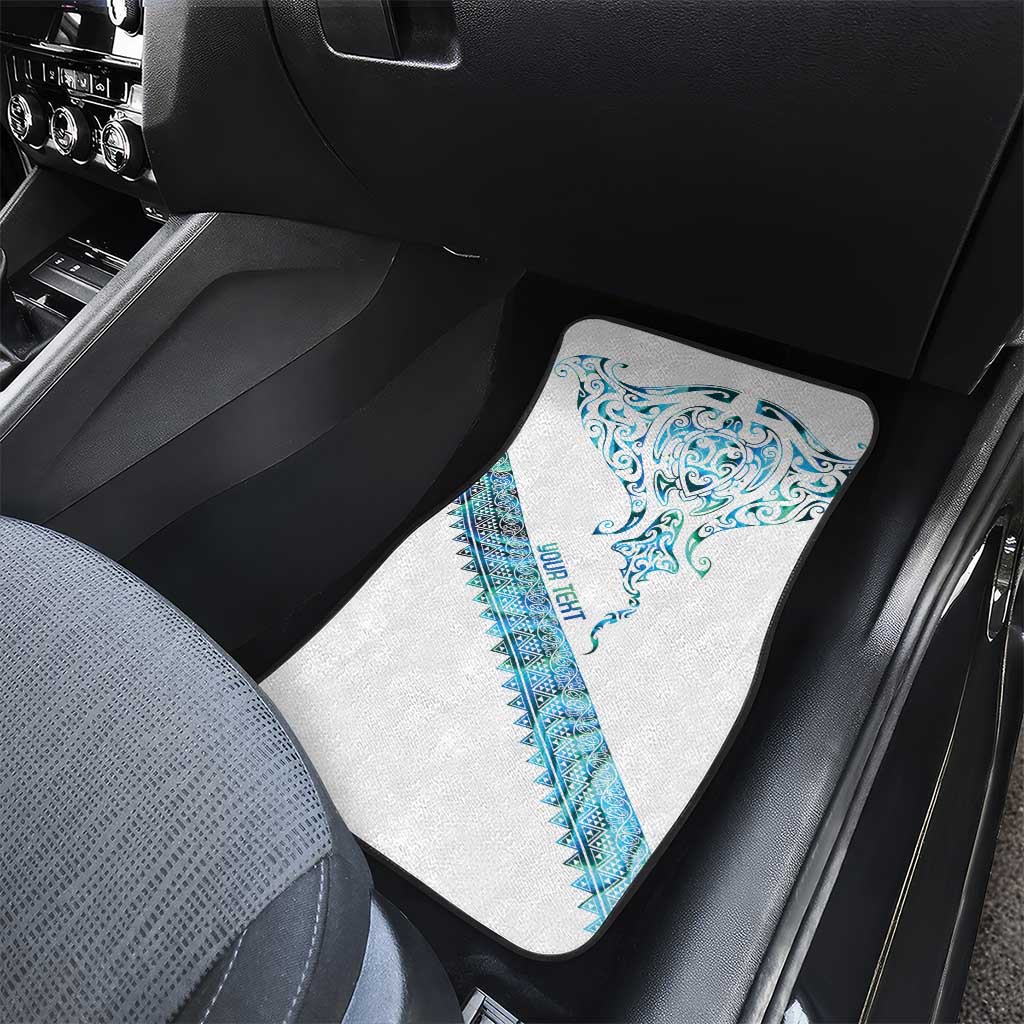 Kahui Whetu Paua shell Kowhaiwhai Taniko Personalised Car Mats Manta Ray Shark-Turtle Maori Tribal Style LT9 - Polynesian Pride