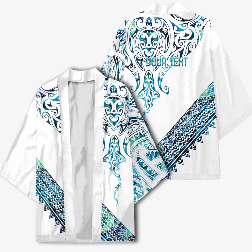 Kahui Whetu Paua shell Kowhaiwhai Taniko Personalised Kimono Manta Ray Shark-Turtle Maori Tribal Style LT9 - Polynesian Pride