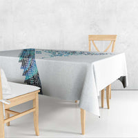 Kahui Whetu Paua shell Kowhaiwhai Taniko Personalised Tablecloth Manta Ray Shark-Turtle Maori Tribal Style LT9 - Polynesian Pride