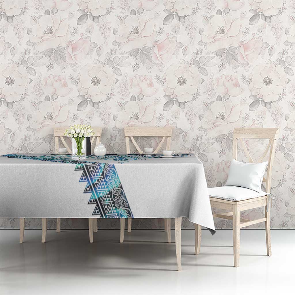 Kahui Whetu Paua shell Kowhaiwhai Taniko Personalised Tablecloth Manta Ray Shark-Turtle Maori Tribal Style LT9 - Polynesian Pride