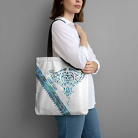 Kahui Whetu Paua shell Kowhaiwhai Taniko Personalised Tote Bag Manta Ray Shark-Turtle Maori Tribal Style