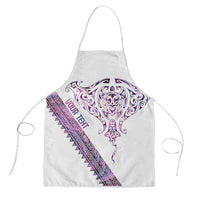 Mawhero Paua shell Kowhaiwhai Taniko Personalised Apron Manta Ray Shark-Turtle Maori Tribal Style LT9 Pink - Polynesian Pride