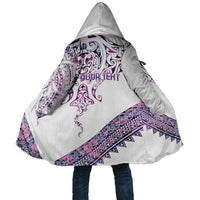 Mawhero Paua shell Kowhaiwhai Taniko Personalised Cloak Manta Ray Shark-Turtle Maori Tribal Style LT9 Unisex Pink - Polynesian Pride