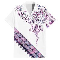 Mawhero Paua shell Kowhaiwhai Taniko Personalised Family Matching Mermaid Dress and Hawaiian Shirt Manta Ray Shark-Turtle Maori Tribal Style