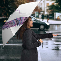 Mawhero Paua shell Kowhaiwhai Taniko Personalised Umbrella Manta Ray Shark-Turtle Maori Tribal Style