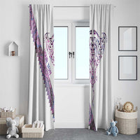 Mawhero Paua shell Kowhaiwhai Taniko Personalised Window Curtain Manta Ray Shark-Turtle Maori Tribal Style LT9 - Polynesian Pride