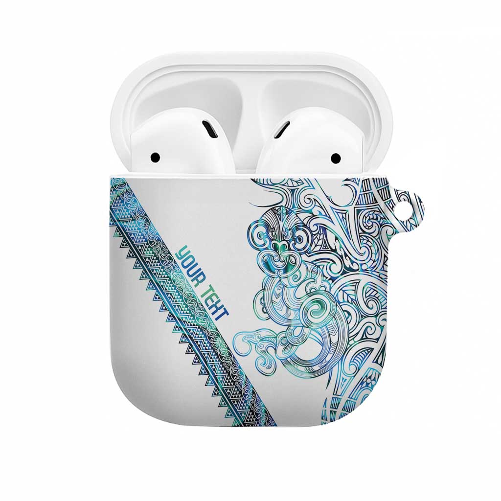 Kahui Whetu Paua shell Kowhaiwhai Taniko Personalised AirPods Case Taniwha Maori Tribal Style