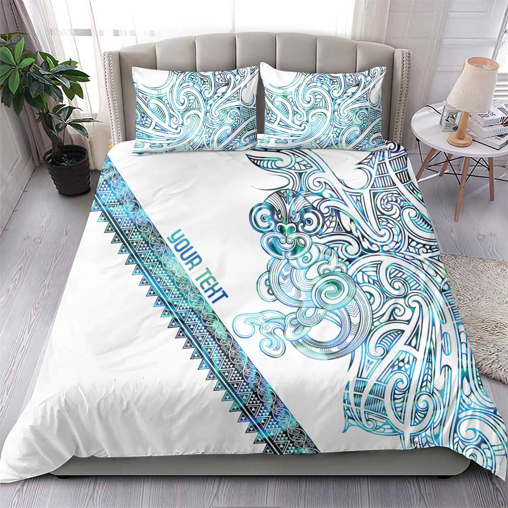 Kahui Whetu Paua shell Kowhaiwhai Taniko Personalised Bedding Set Taniwha Maori Tribal Style LT9 - Polynesian Pride