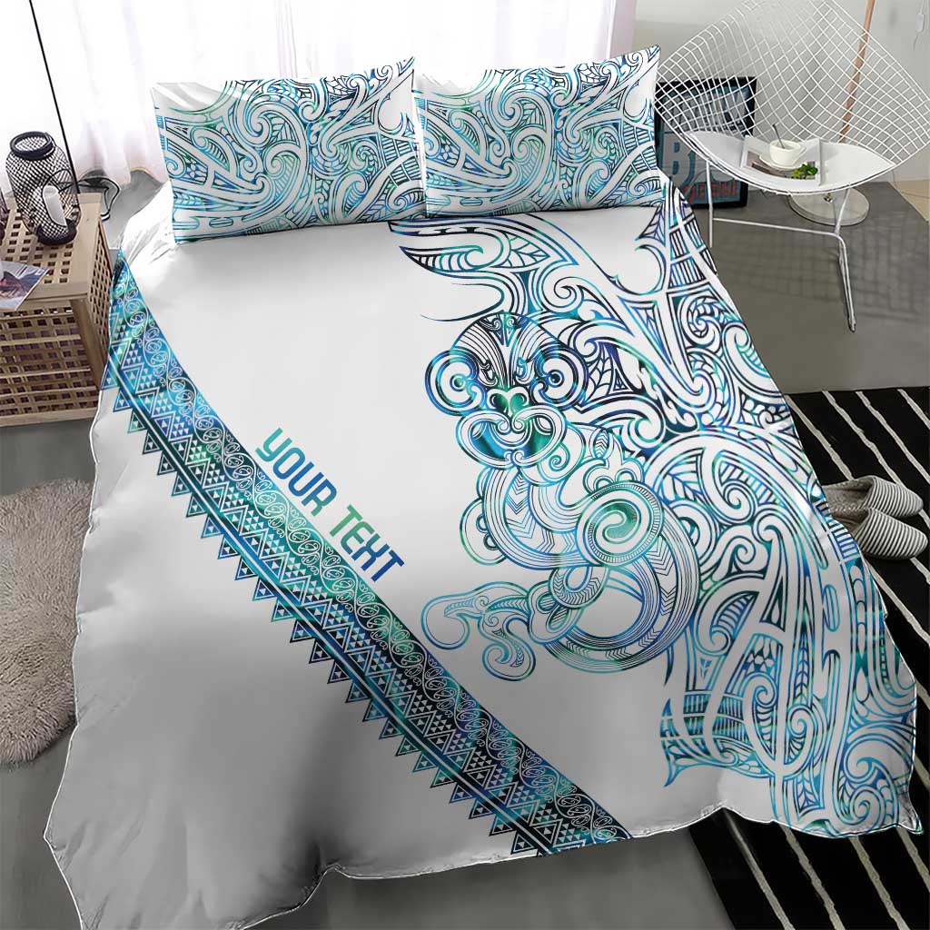Kahui Whetu Paua shell Kowhaiwhai Taniko Personalised Bedding Set Taniwha Maori Tribal Style LT9 - Polynesian Pride